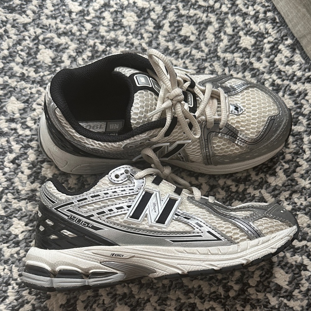 New Balance Kids' Sneakers in Gray and White